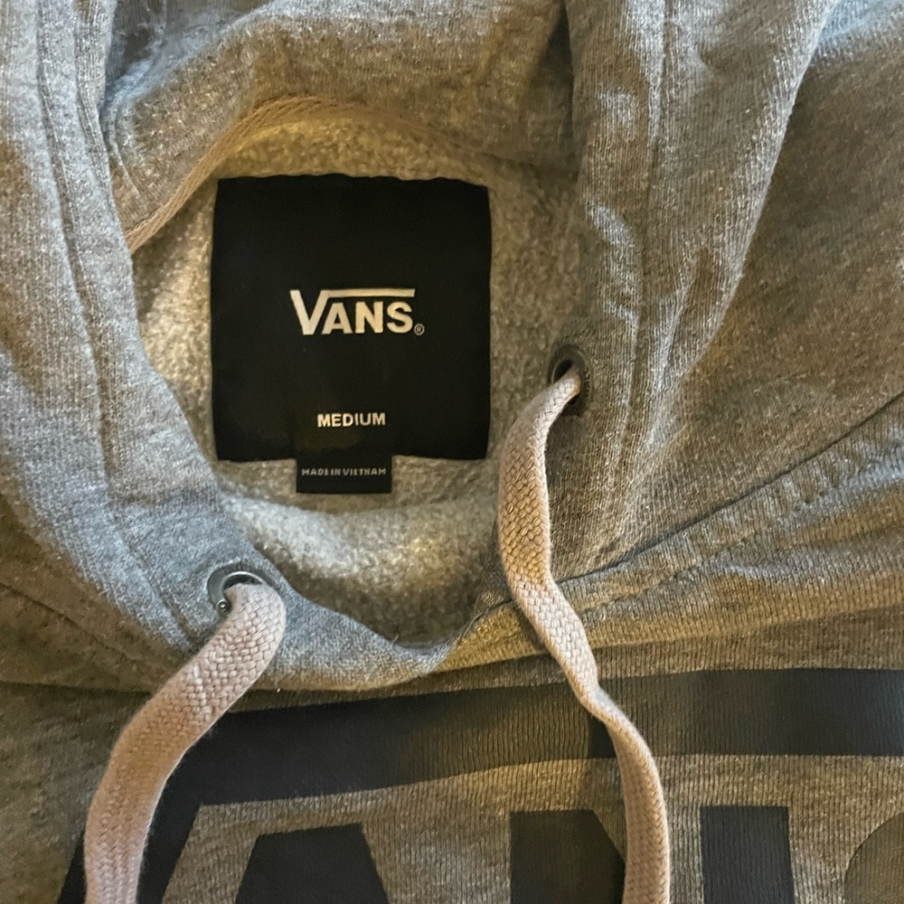 Vans gray mens hoodie M USED and in good shape